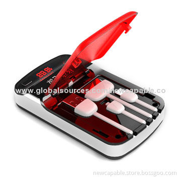 Digital Display Power Bank with 4 Built-in Cables, 5,000mAhCapacity
